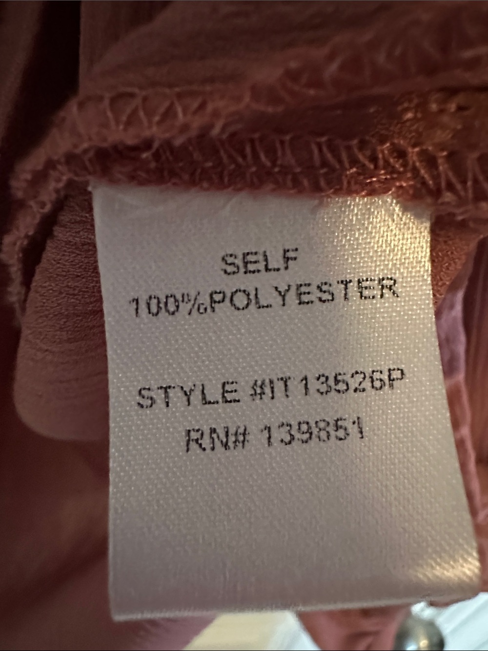 NWOT ODDY Dusty Rose Ruffle Sleeve Blouse - Picture 4 of 4